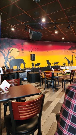 Mural at Nafkot Ethiopian in Raleigh