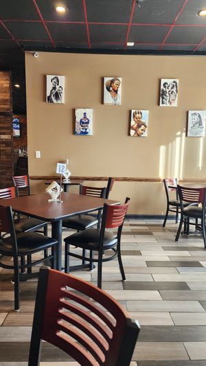 Dining room at Nafkot Ethiopian in Raleigh