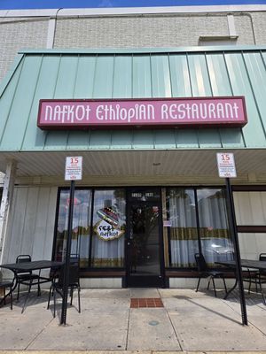 Front of restaurant   at Nafkot Ethiopian in Raleigh