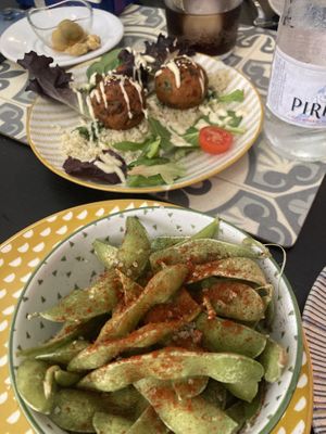 Koftas and Edamame  at El Gastronauta  in Malaga