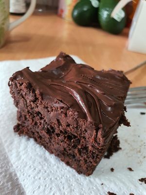 Gluten free and oil free chocolate cake at Align Vegan Bakery in East Singapore
