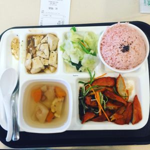 the charsiew with rice is delish  at Loving Hut - Wan Chai in Hong Kong Island