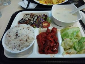 Menu with soup at Loving Hut - Wan Chai in Hong Kong Island