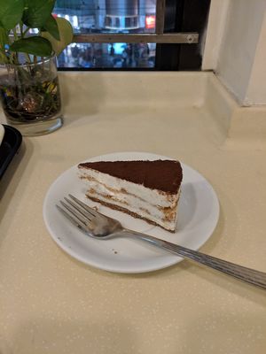 Tiramisu $25 HKD - not fresh, given it me still frozen at Loving Hut - Wan Chai in Hong Kong Island