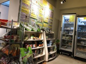 small grocery section inside the restaurant  at Loving Hut - Wan Chai in Hong Kong Island