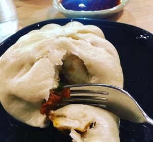 Vegan steamed bun at Rose's Noodles Dumplings & Sweets in Durham