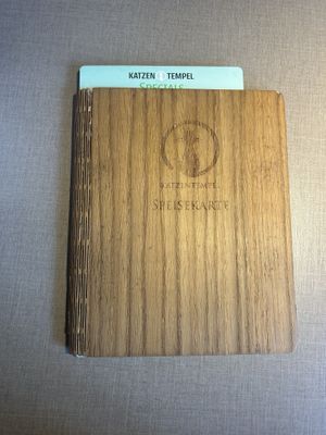 Speisekarte  at Katzentempel in Regensburg