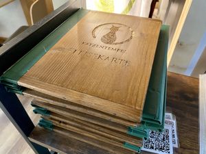 menu at Katzentempel in Regensburg