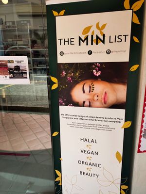 Banner at The Min List in Central Singapore