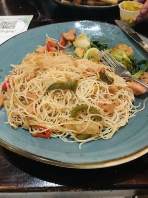 Veggie pasta   at Death or Glory Bar in Delray Beach