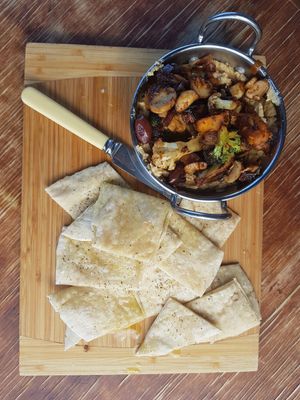 The loaded hummus platter at Te Awanga Estate  in Te Awanga