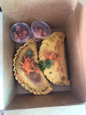 Empanadillas were delicious!! at Gudvibes in Aguadilla