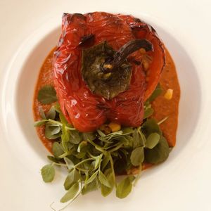 Stuffed capsicum  at Boardwalk Bistro on Hastings in Noosa Heads