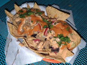 Nachos at Taco Veg in Medellin