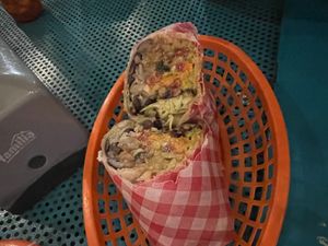 burrito at Taco Veg in Medellin