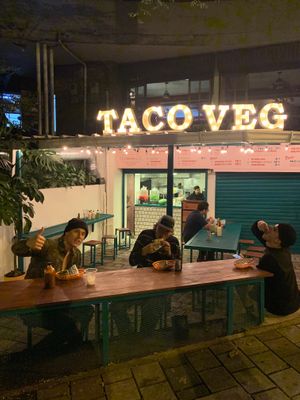 Cool new spot in Poblado at Taco Veg in Medellin