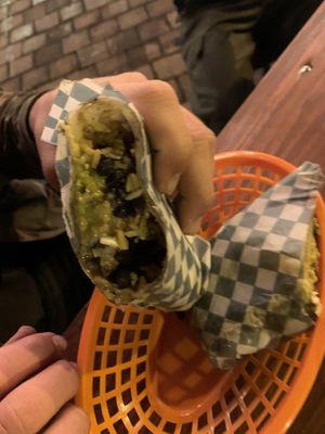 Burrito at Taco Veg in Medellin