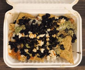 Nachos machos at Taco Veg in Medellin