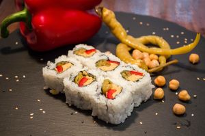 Bell Pepper / Peperoni / Chickpea at Mo's Café in Hamburg