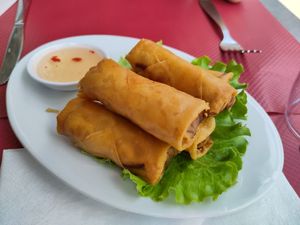 Veg' springrolls at Yom Thai Food in Nancy