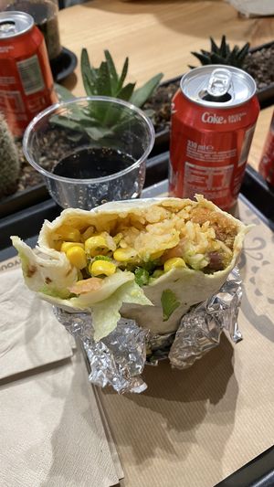 Burrito vegan  at Burritos in Barcelona