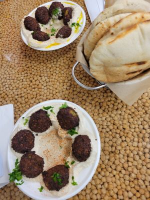 Falafel Hummus bowl at Sunrise Pita and Grill in Davie