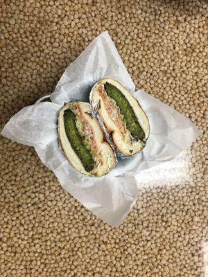 Falafel burger at Sunrise Pita and Grill in Davie