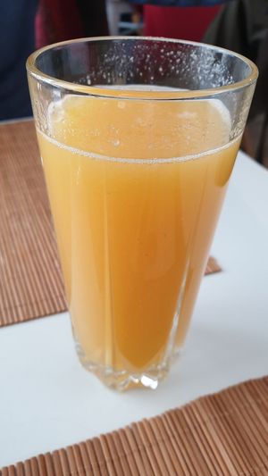 Fresh juice at Granos Espaço Vegetariano in Lisbon