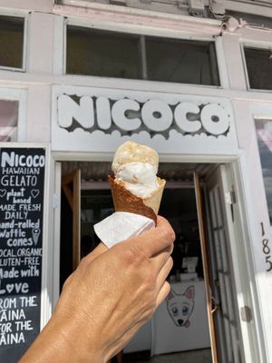   at Nicoco Hawaiian Gelato in Hilo