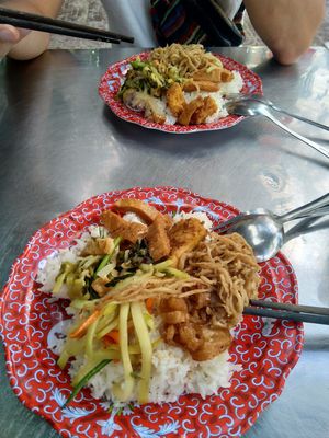 Rice dish at Quan An Chay in Con Dao