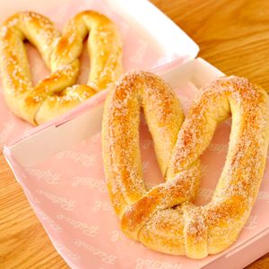 Cinnamon and salted at Pretzel in Hillarys