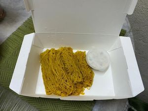 Jackfruit Roti Jala
22.00
Traditional Malaysian turmeric ‘net bread’ pancakes with a side of spiced jackfruit curry • vegan! at The Hungry Tapir in Kuala Lumpur