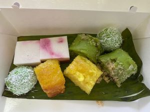 Homemade vegan kuih  at The Hungry Tapir in Kuala Lumpur