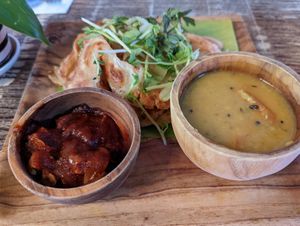Roti channai. The tempeh is amazing! at The Hungry Tapir in Kuala Lumpur