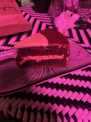 Velvet cake so stale it was crunchy  at The Hungry Tapir in Kuala Lumpur