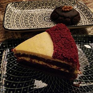 Red velvet cake and dark choc cookie. at The Hungry Tapir in Kuala Lumpur