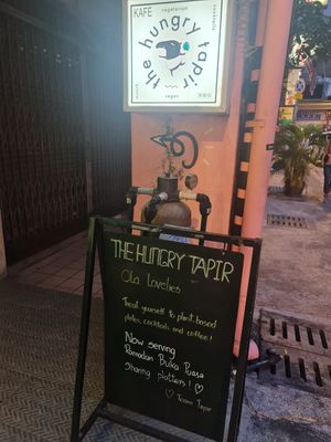 Signage ~ 13/4/23 at The Hungry Tapir in Kuala Lumpur