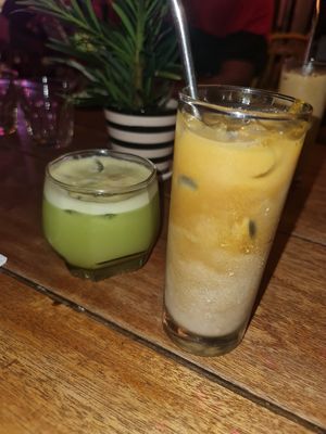 Green Detox and Turmeric Latte ~ 13/4/23 at The Hungry Tapir in Kuala Lumpur