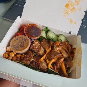 I LOVE TEMPEH BOWL take away at The Hungry Tapir in Kuala Lumpur