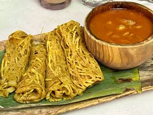 Jackfruit roti jala   at The Hungry Tapir in Kuala Lumpur