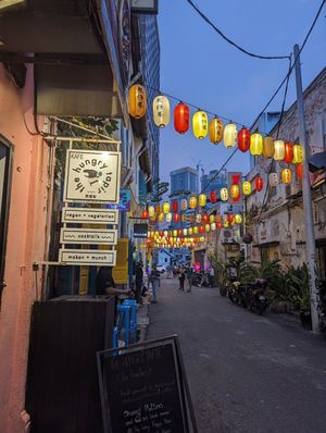 Outdoor entrance at The Hungry Tapir in Kuala Lumpur