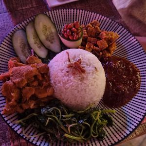 Awesome nasi lemak at The Hungry Tapir in Kuala Lumpur