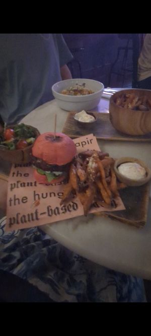 Beetroot burger. at The Hungry Tapir in Kuala Lumpur