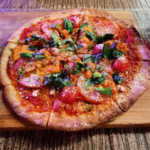 Flatbread (pizza) starter  at The Hungry Tapir in Kuala Lumpur