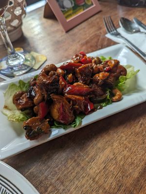 Kung pow cheeken at The Hungry Tapir in Kuala Lumpur