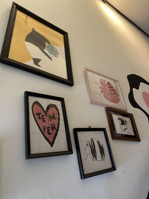 Decor in the stairwelll  at The Hungry Tapir in Kuala Lumpur