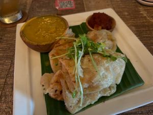 Roti canai  at The Hungry Tapir in Kuala Lumpur