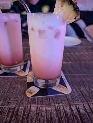 Pink coladas (mocktail) at The Hungry Tapir in Kuala Lumpur