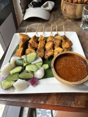 Mushroom skewers   at The Hungry Tapir in Kuala Lumpur