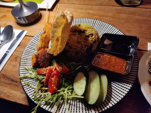 Fried rice at The Hungry Tapir in Kuala Lumpur